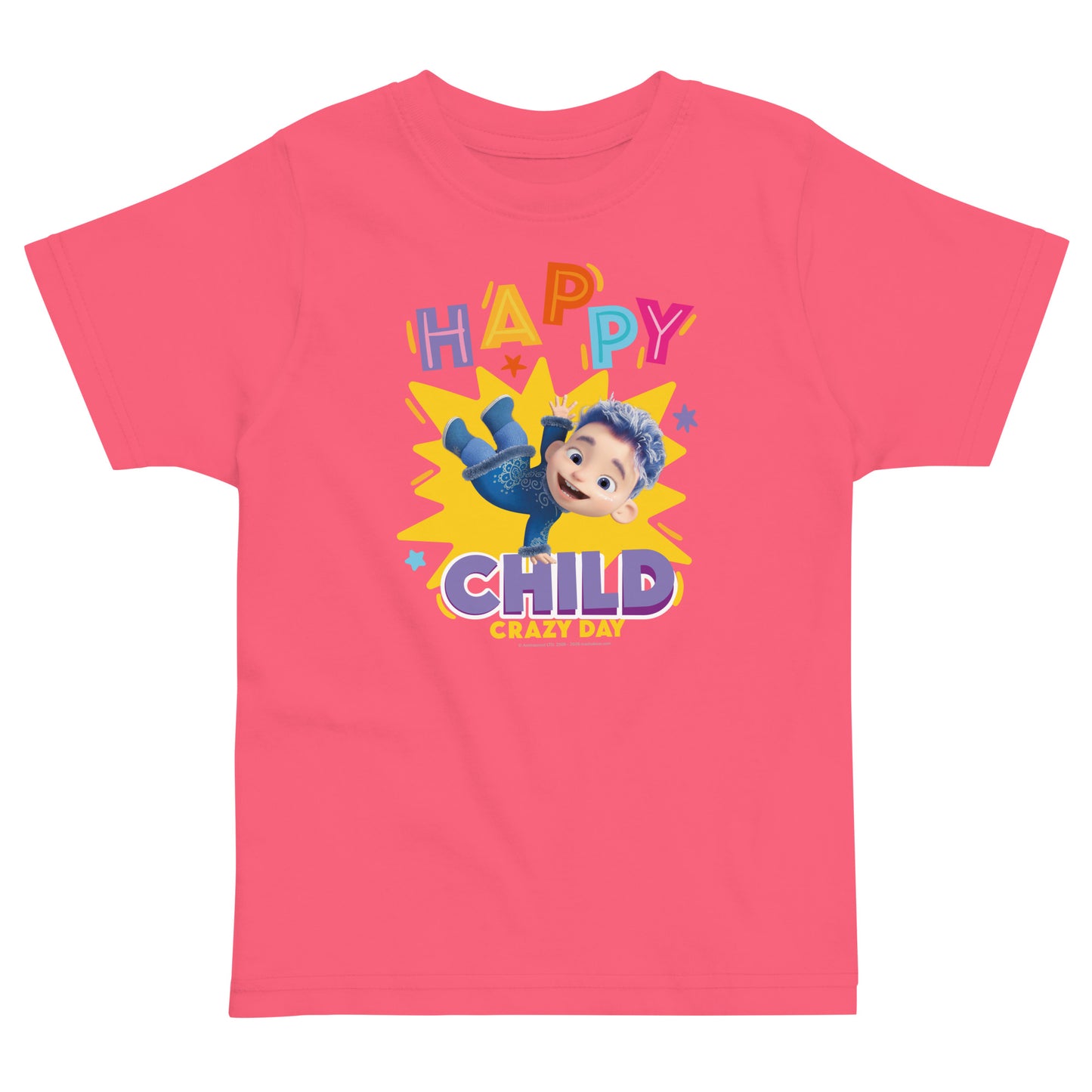 Masha and the Bear Friends Toddler Jersey Happy Child #2 T-shirt Hot Pink