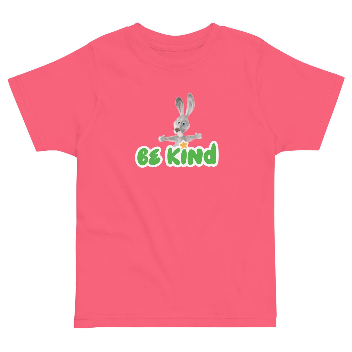 Masha and the Bear Friends Toddler Jersey Be Kind T-shirt Hot Pink