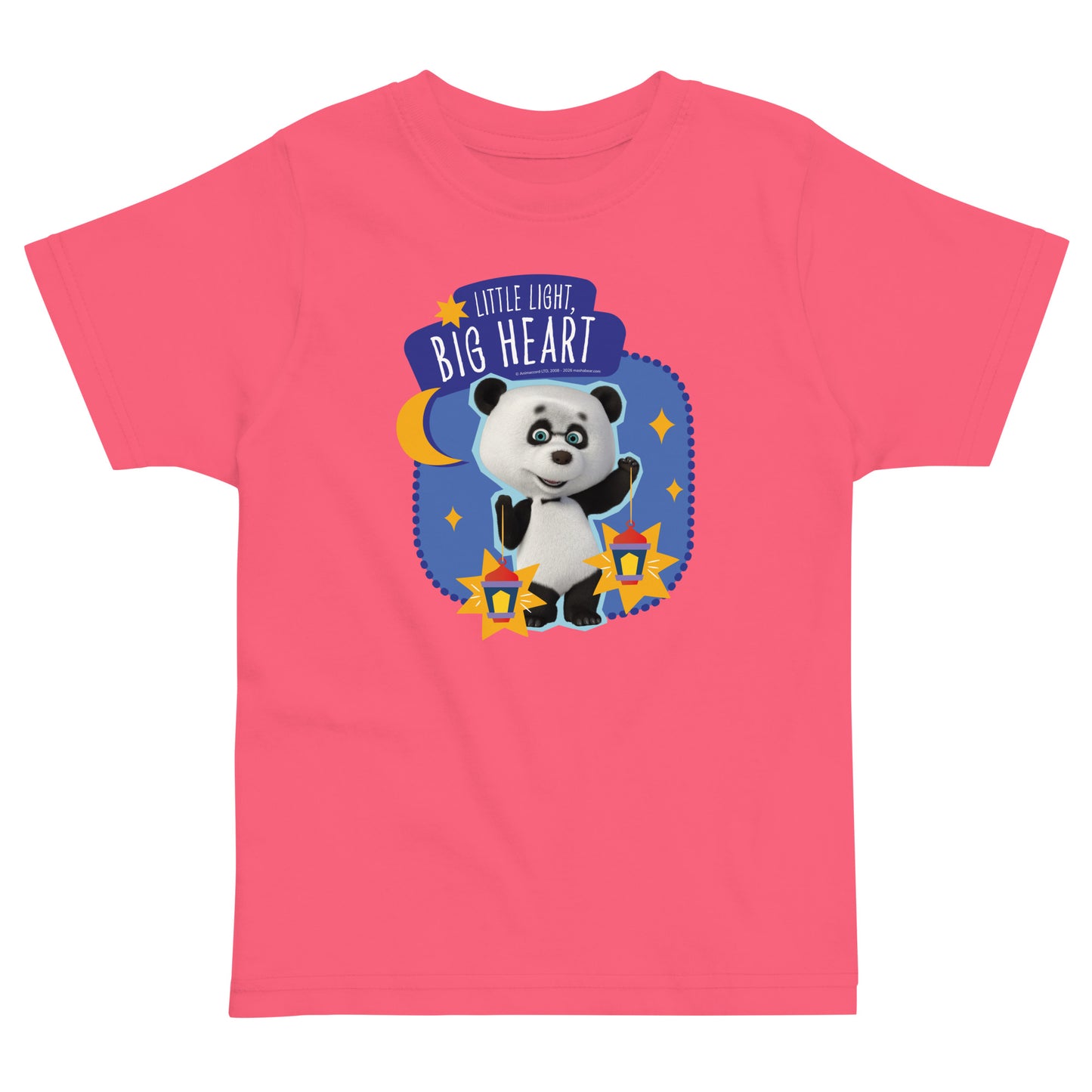 Masha and the Bear Friends Ramadan Toddler jersey t-shirt Hot Pink T-SHIRT