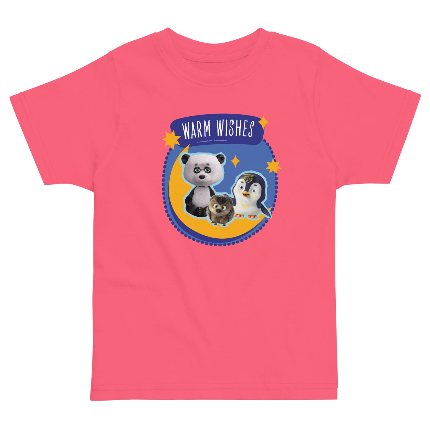 Masha and the Bear Friends Ramadan Toddler jersey t-shirt Hot Pink T-SHIRT