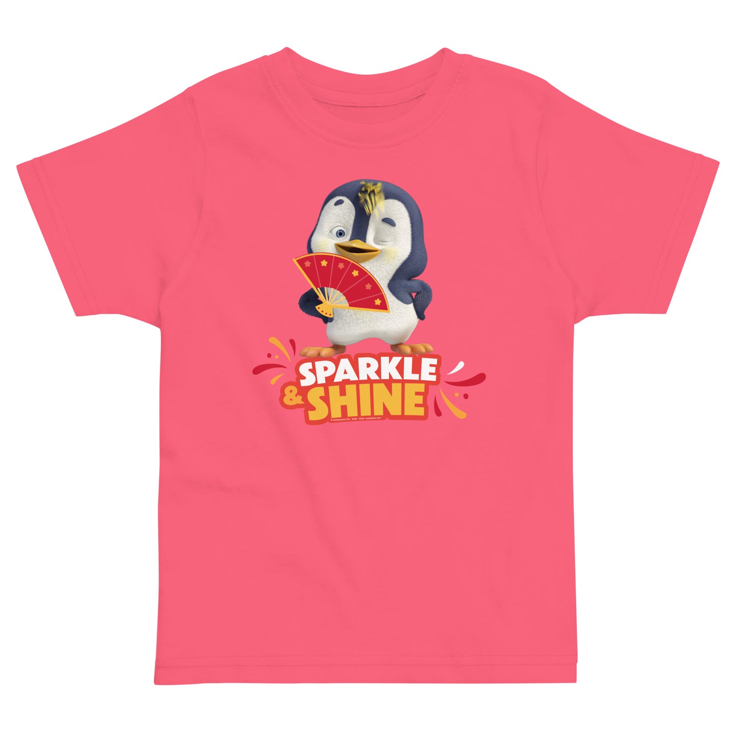 Masha and the Bear Friends Lunar Horse Toddler jersey t-shirt Hot Pink T-SHIRT