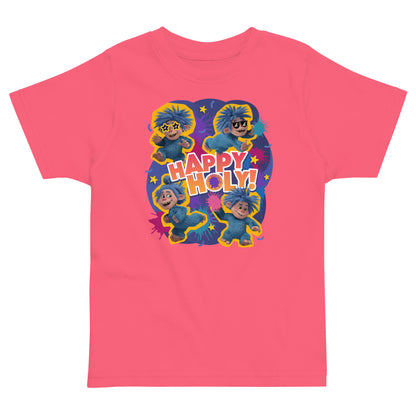 Masha and the Bear Friends Color Splash Toddler jersey t-shirt Hot Pink T-SHIRT