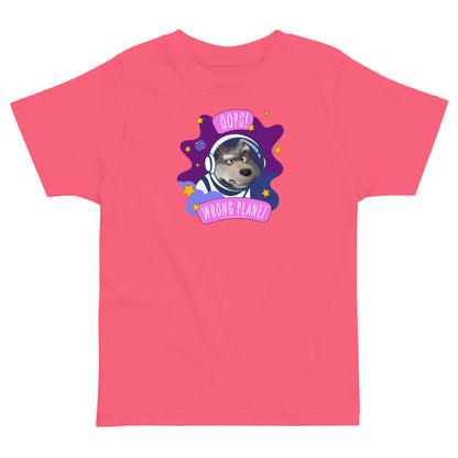 Masha and the Bear Friends Wrong Planet Toddler jersey t-shirt Hot Pink T-SHIRT