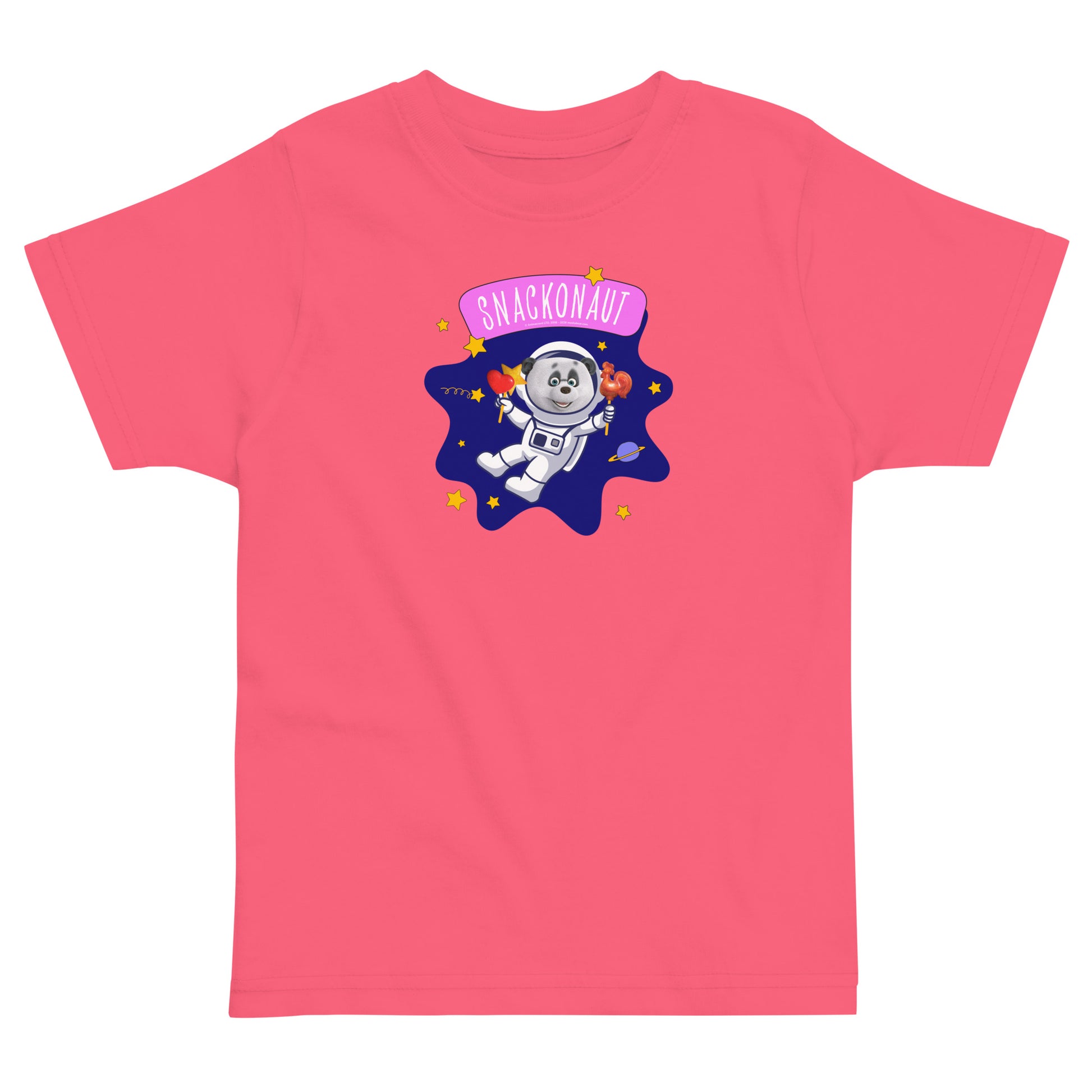 Masha and the Bear Friends Snackonaut Toddler jersey t-shirt Hot Pink T-SHIRT