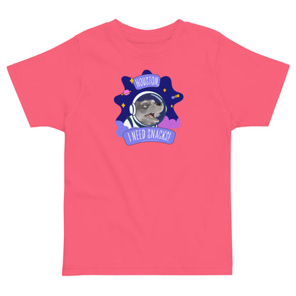 Masha and the Bear Friends I Need Snacks! Toddler jersey t-shirt Hot Pink T-SHIRT