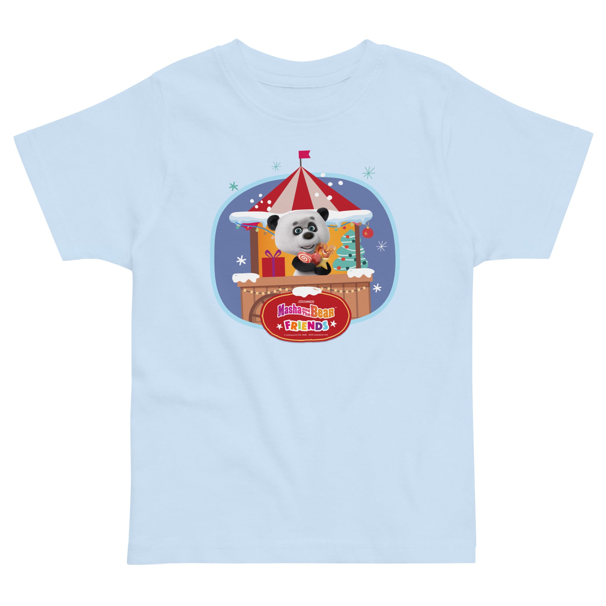 Masha and the Bear Friends Christmas Toddler Jersey T-shirt T-SHIRT