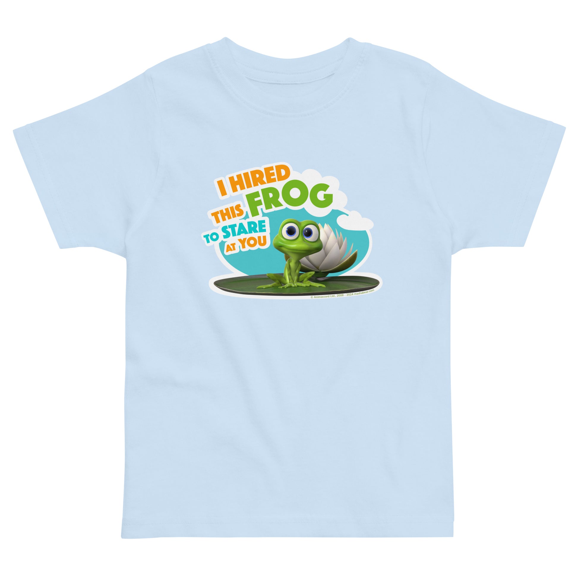 Masha and the Bear Friends: Swamp Squad Toddler jersey t-shirt Light Blue T-SHIRT