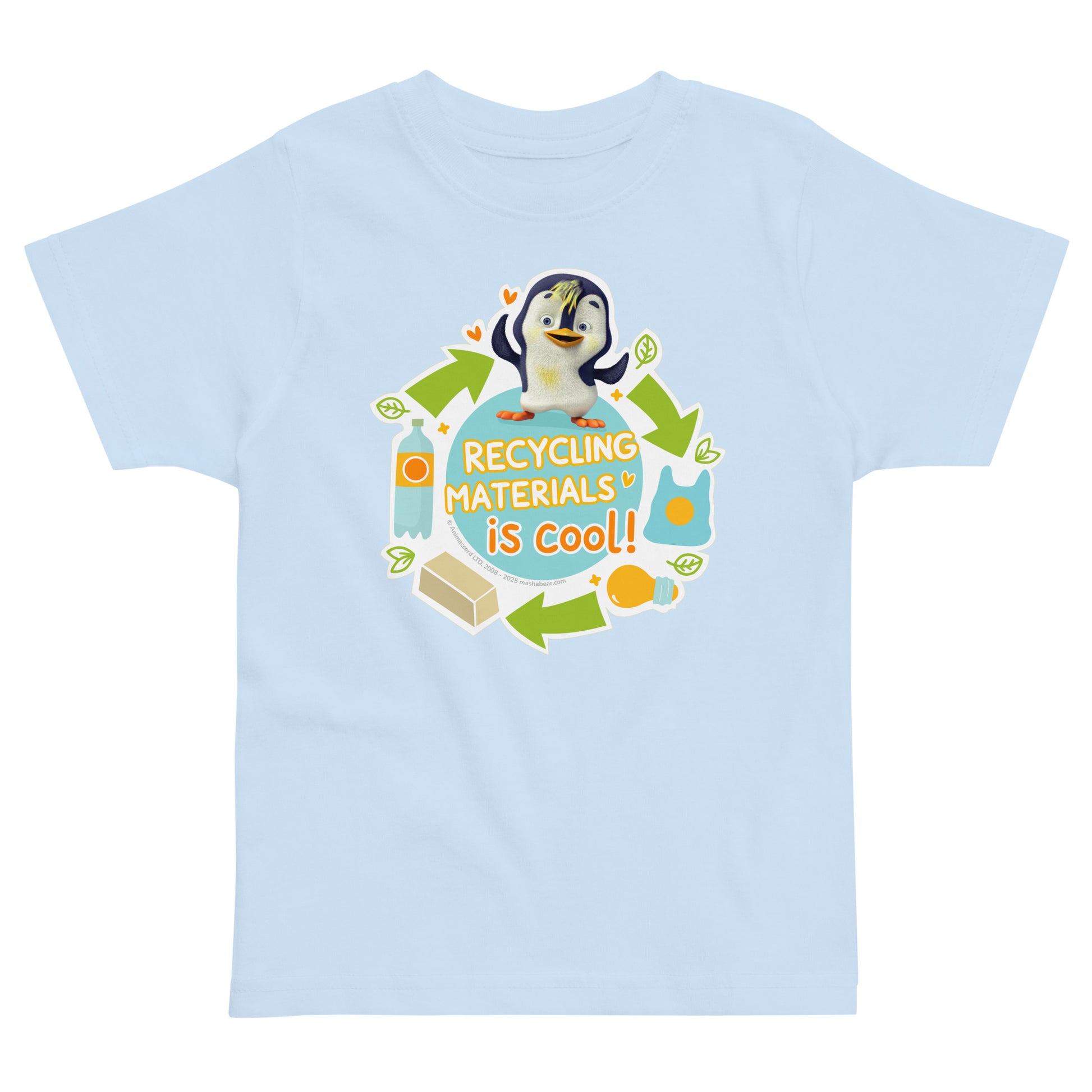 Masha and the Bear Friends Go Green! Toddler jersey t-shirt T-SHIRT