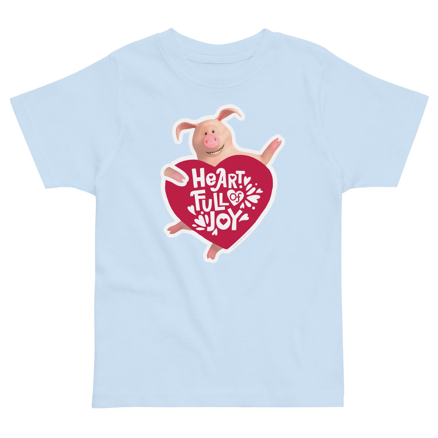Masha and the Bear Friends Love Day Toddler jersey t-shirt Light Blue T-SHIRT