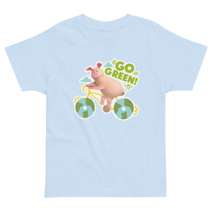 Masha and the Bear Friends Go Green! Toddler jersey t-shirt Light Blue T-SHIRT