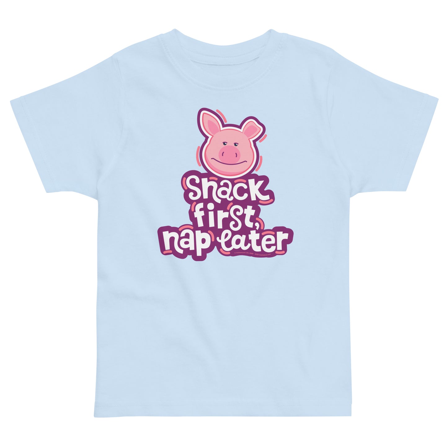 Masha and the Bear Friends: Emoji Toddler jersey t-shirt Light Blue T-SHIRT