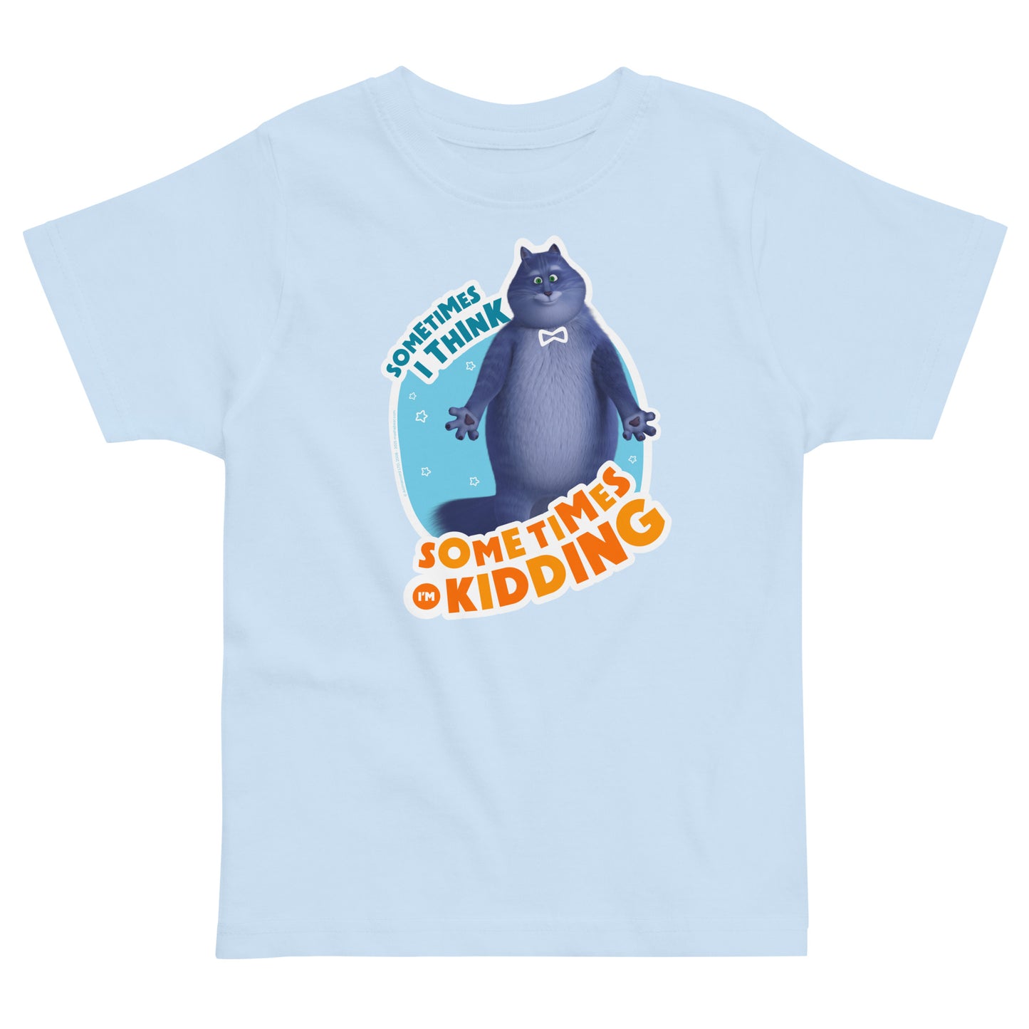 Masha and the Bear Friends: Cat Toddler jersey t-shirt Light Blue T-SHIRT