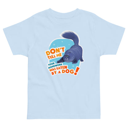 Masha and the Bear Friends: Cat Toddler jersey t-shirt Light Blue T-SHIRT