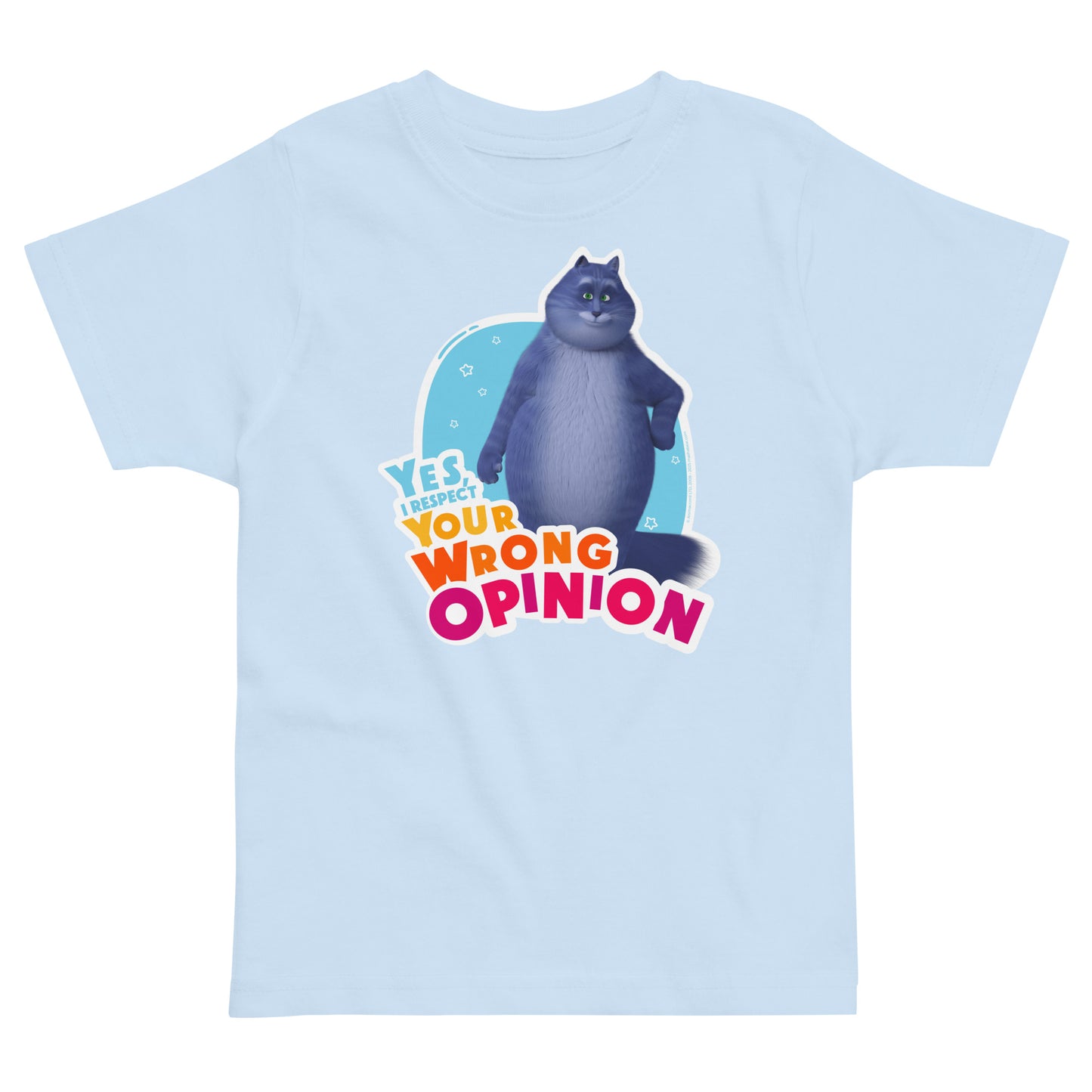 Masha and the Bear Friends: Cat Toddler jersey t-shirt Light Blue T-SHIRT