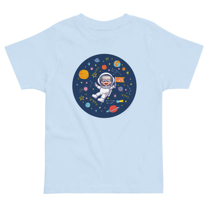 Masha and The Bear Friends Cosmic #2 Toddler Jersey T-shirt Light Blue