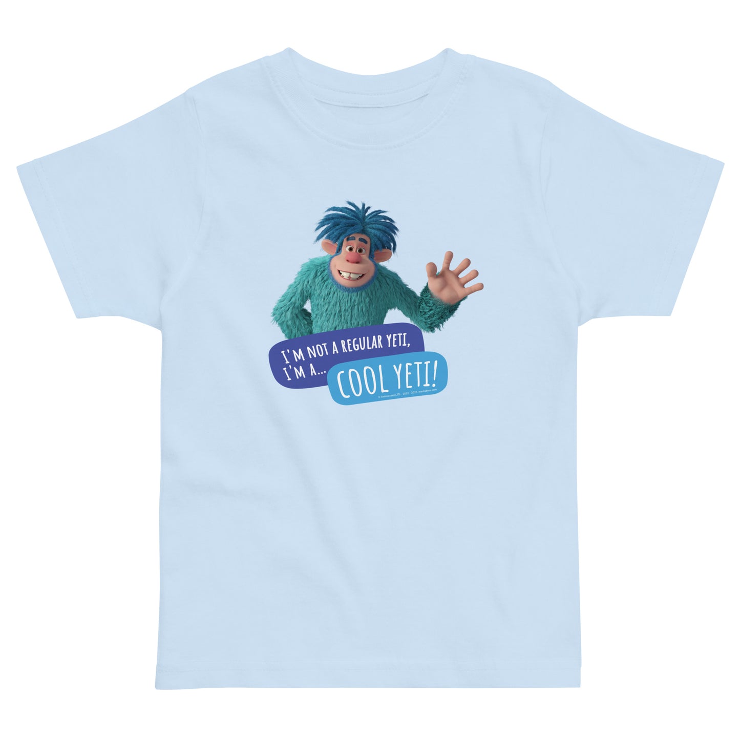 Masha and the Bear Friends Cool Yeti! Toddler Jersey T-shirt Light Blue T-SHIRT