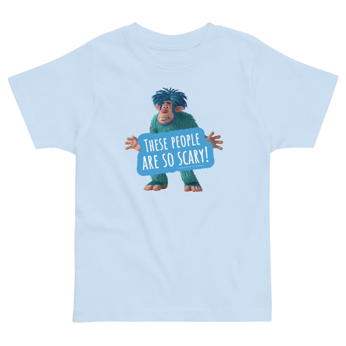 Masha and the Bear Friends These People Are So Scary! Toddler Jersey T-shirt Light Blue T-SHIRT