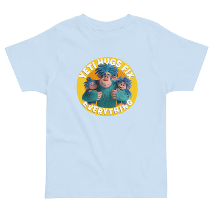 Masha and the Bear Friends Yeti HugsToddler Jersey T-shirt Light Blue T-SHIRT