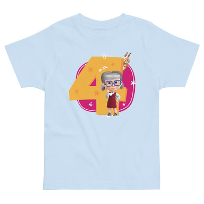 Masha and the Bear Friends Toddler Jersey 4 Years T-shirt Light Blue