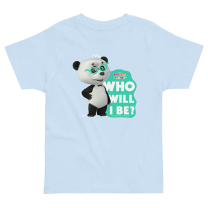 Masha and the Bear Friends Toddler Jersey Who Will I be T-shirt Light Blue