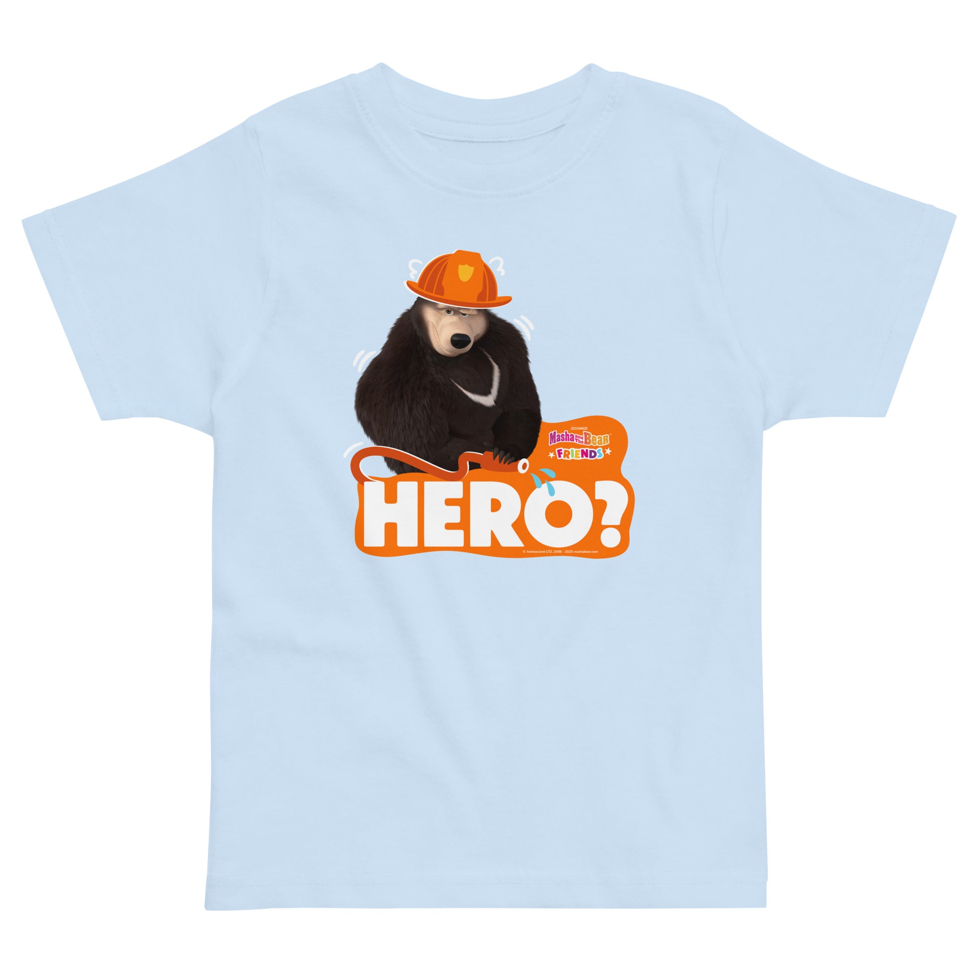 Masha and the Bear Friends Toddler Jersey Hero? T-shirt Light Blue