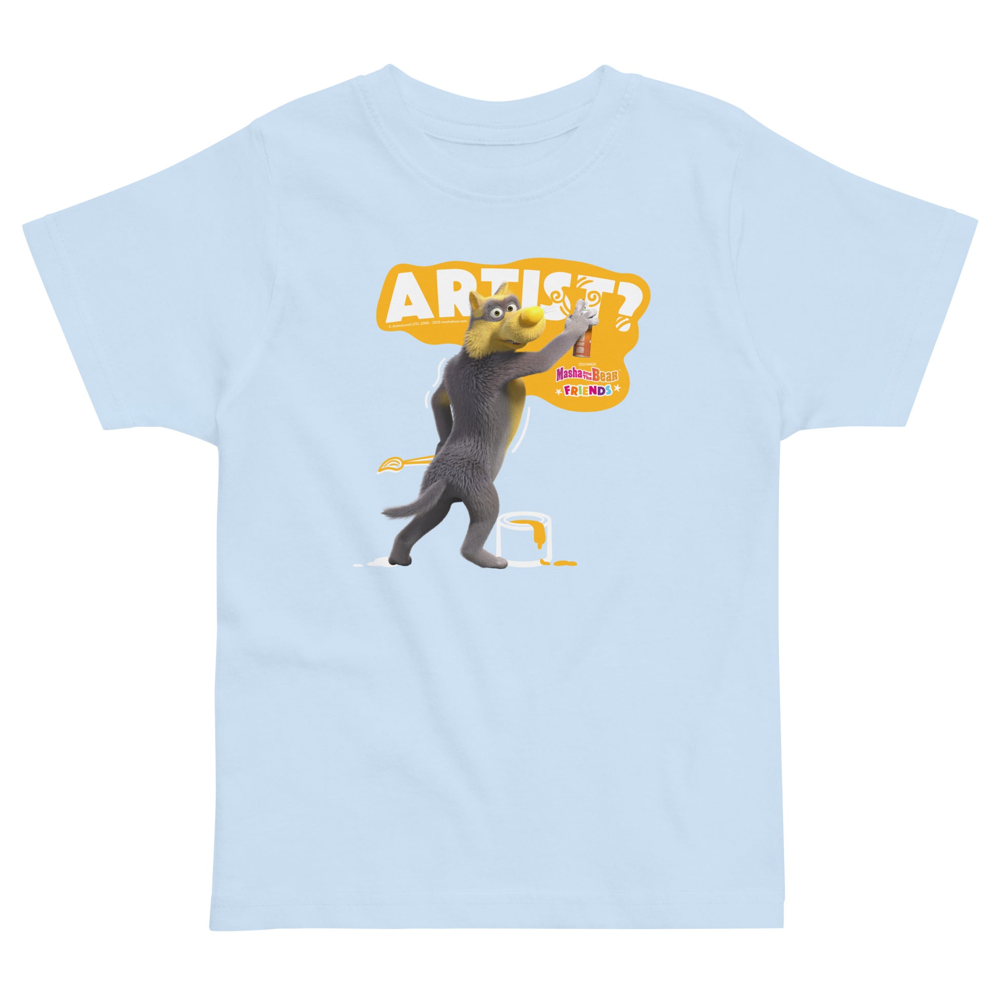 Masha and the Bear Friends Toddler Jersey Artist? T-shirt Light Blue