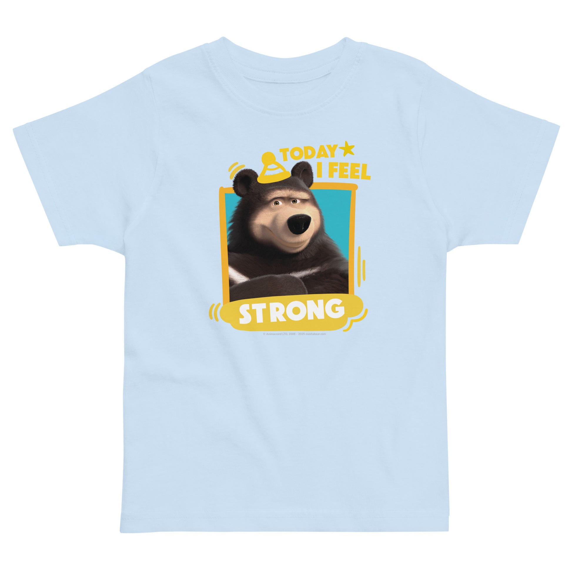 Masha and the Bear Friends Toddler Jersey Strong T-shirt Light Blue