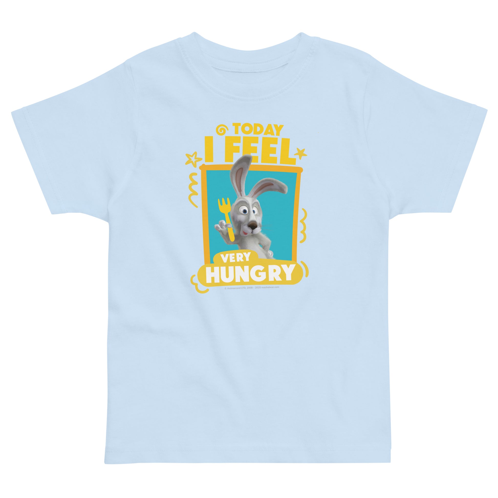 Masha and the Bear Friends Toddler Jersey Hungry T-shirt Light Blue