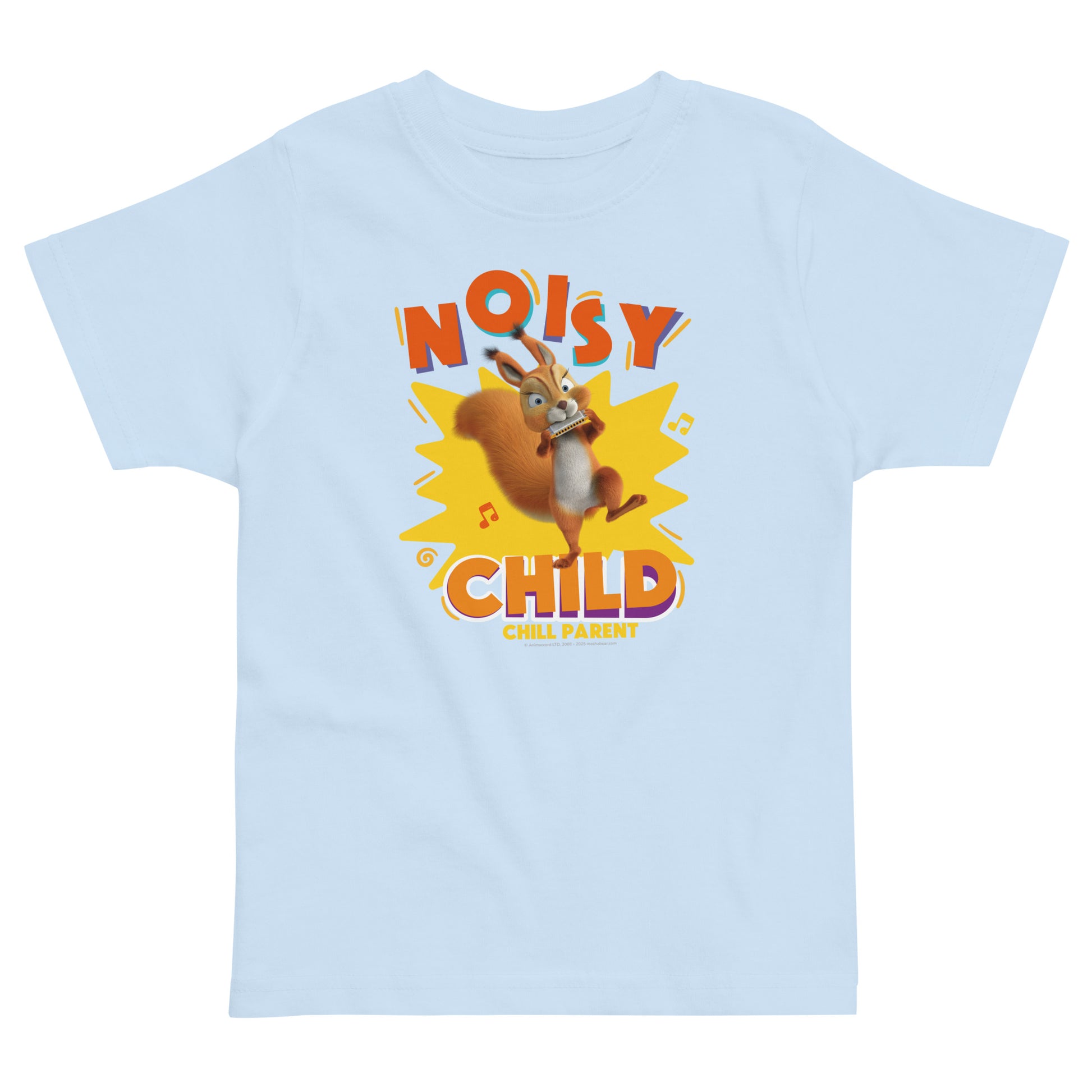 Masha and the Bear Friends Toddler Jersey Noisy Child T-shirt Light Blue