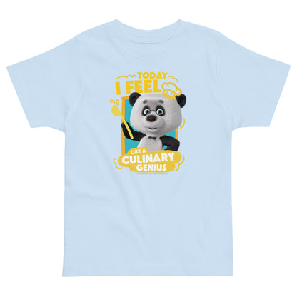 Masha and the Bear Friends Toddler Jersey Culinary T-shirt Light Blue