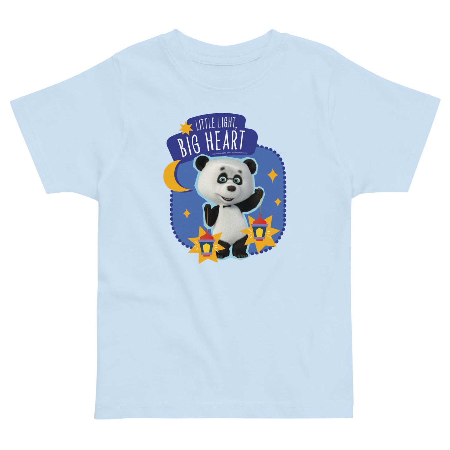 Masha and the Bear Friends Ramadan Toddler jersey t-shirt Light Blue T-SHIRT