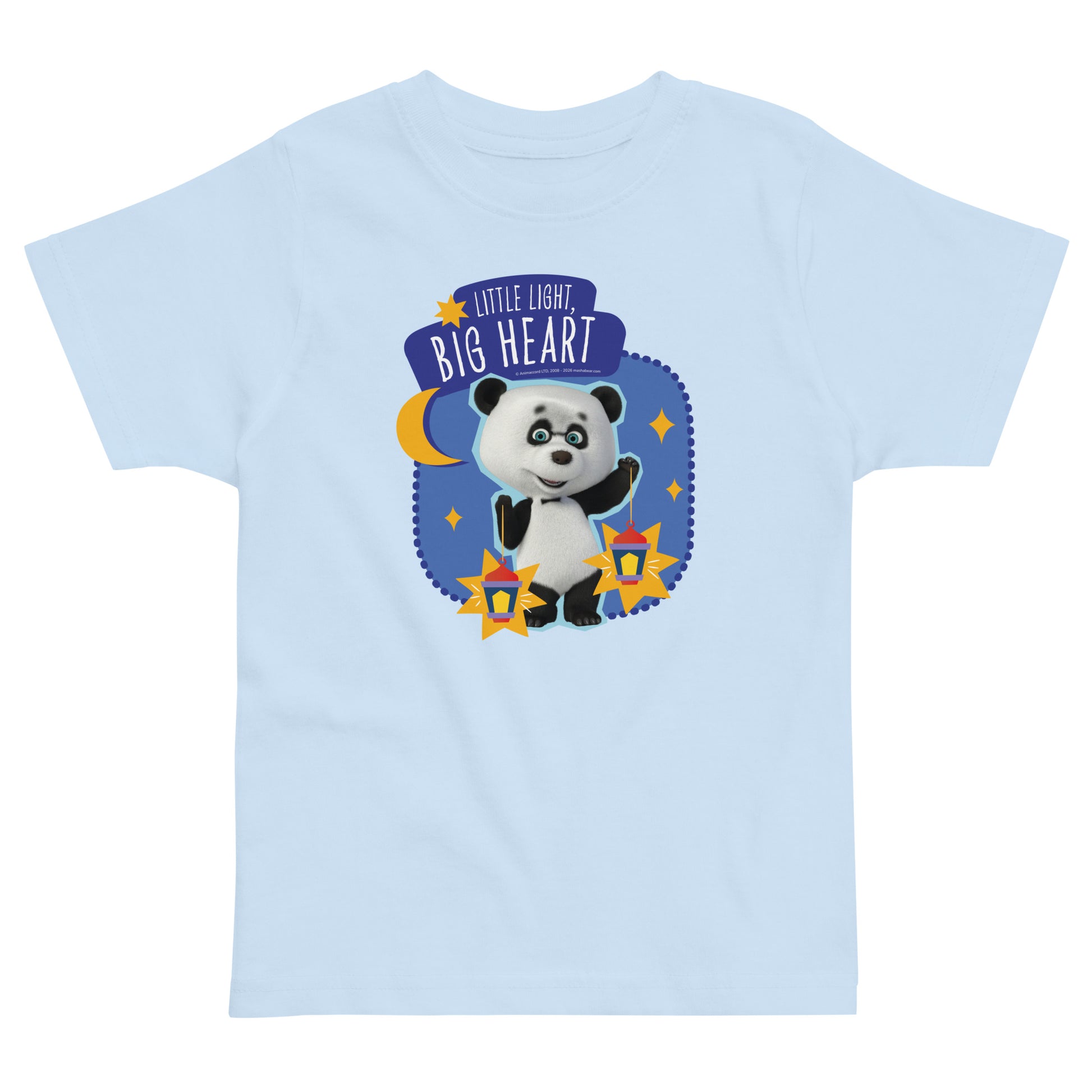Masha and the Bear Friends Ramadan Toddler jersey t-shirt Light Blue T-SHIRT