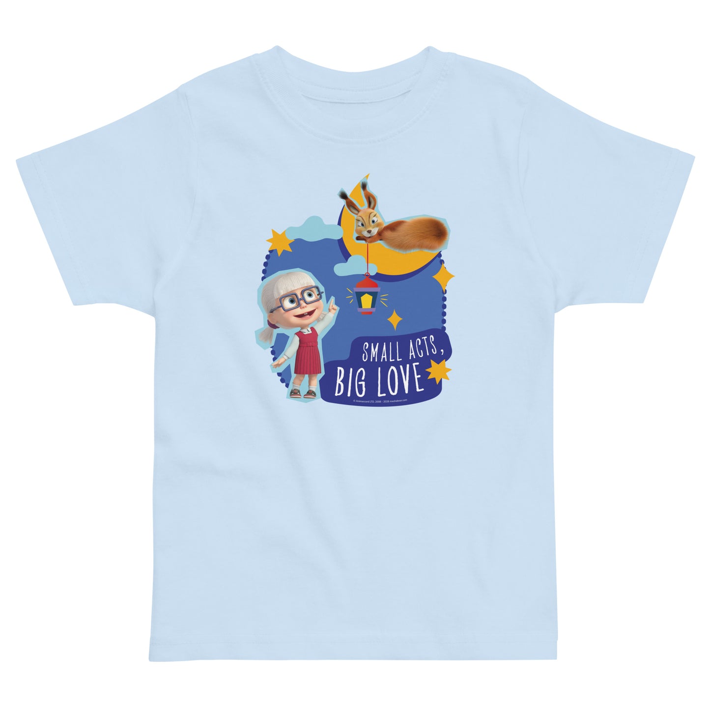 Masha and the Bear Friends Ramadan Toddler jersey t-shirt Light Blue T-SHIRT