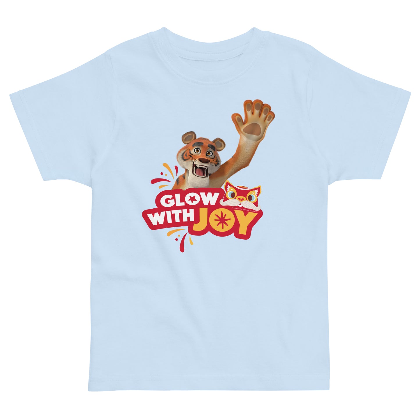 Masha and the Bear Friends Lunar Horse Toddler jersey t-shirt Light Blue T-SHIRT