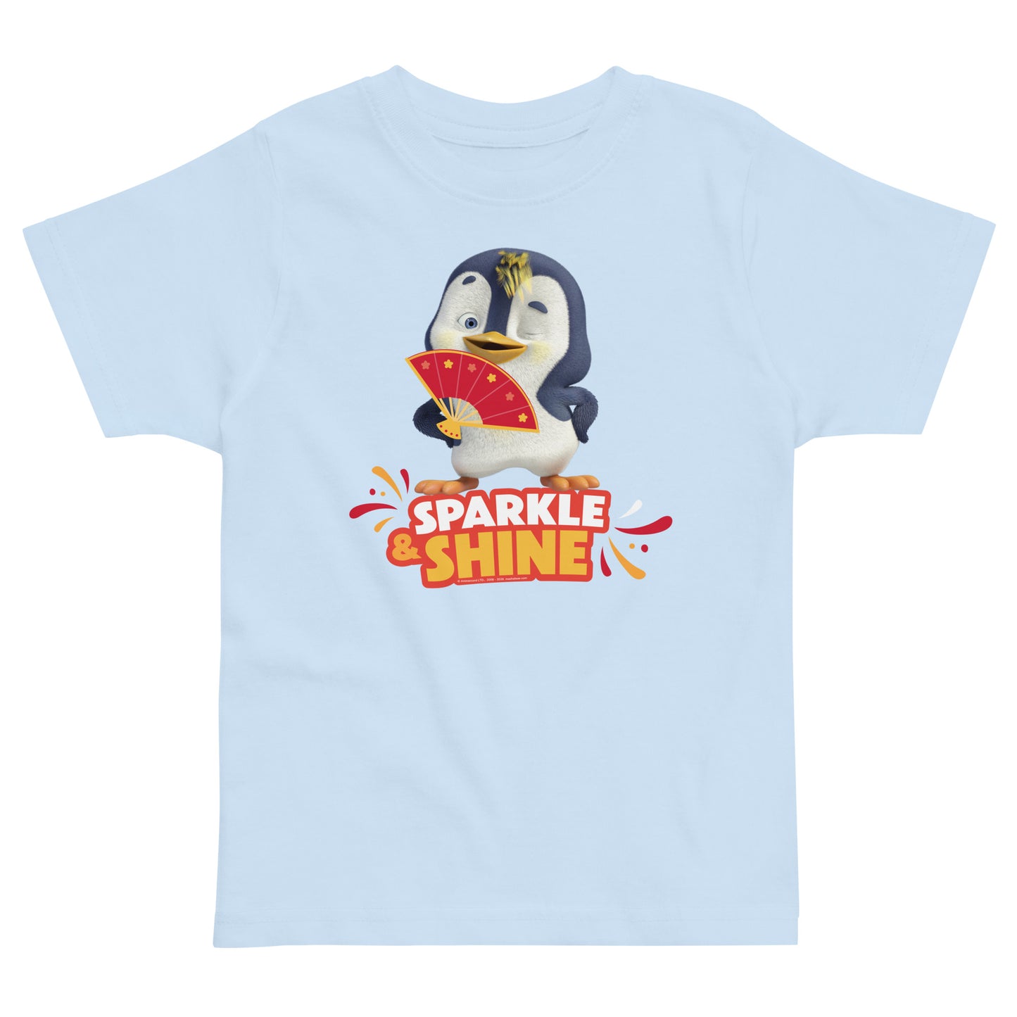 Masha and the Bear Friends Lunar Horse Toddler jersey t-shirt Light Blue T-SHIRT