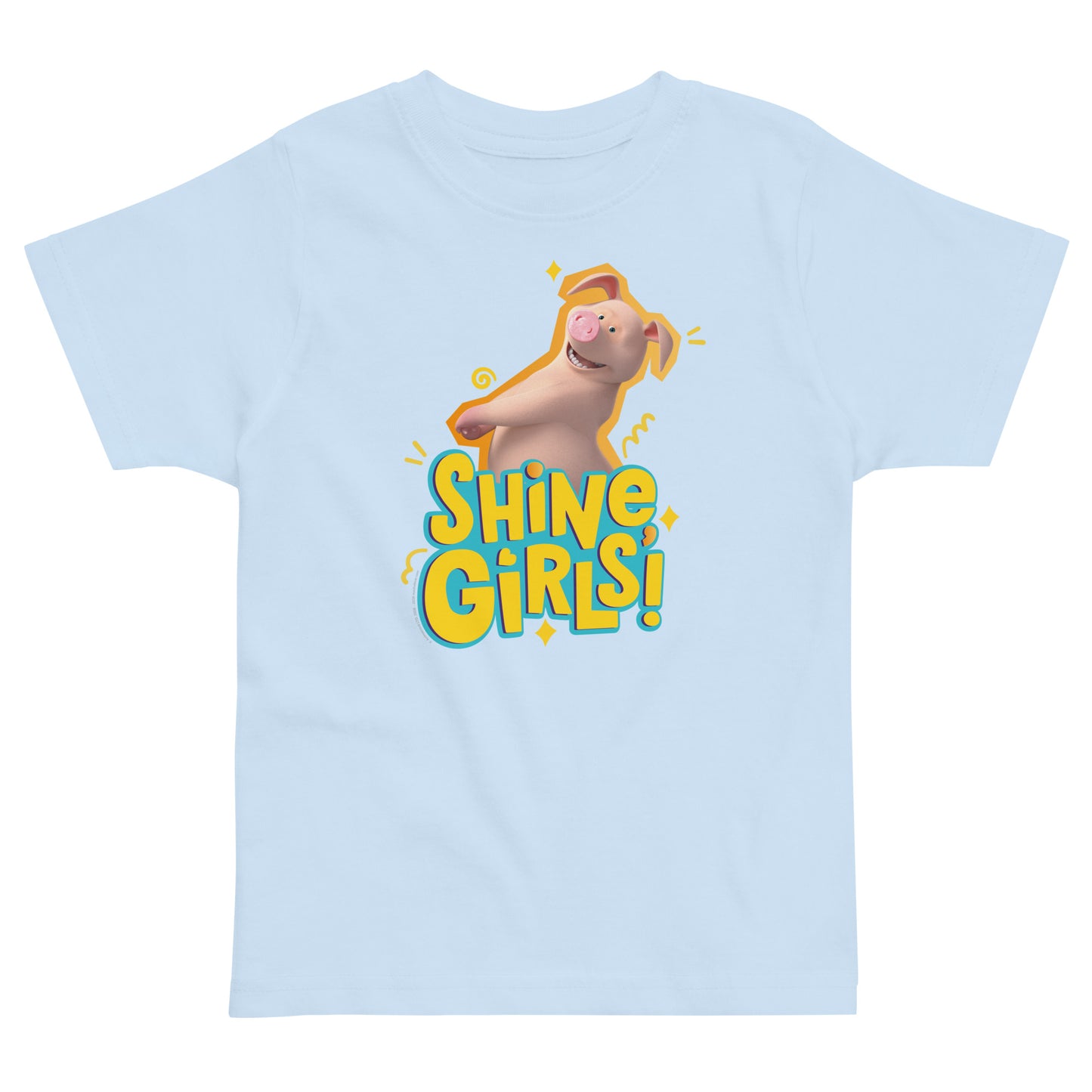 Masha and the Bear Friends For Her Toddler jersey t-shirt Light Blue T-SHIRT
