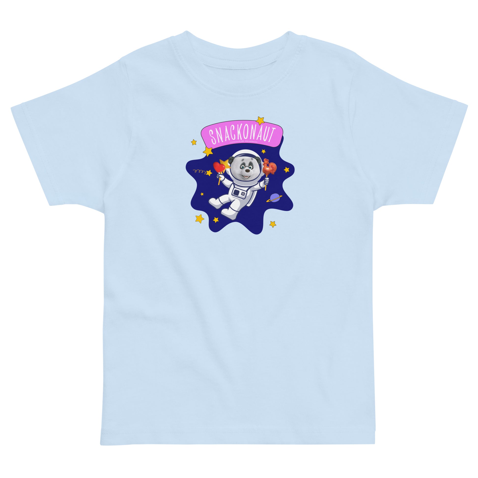 Masha and the Bear Friends Snackonaut Toddler jersey t-shirt Light Blue T-SHIRT