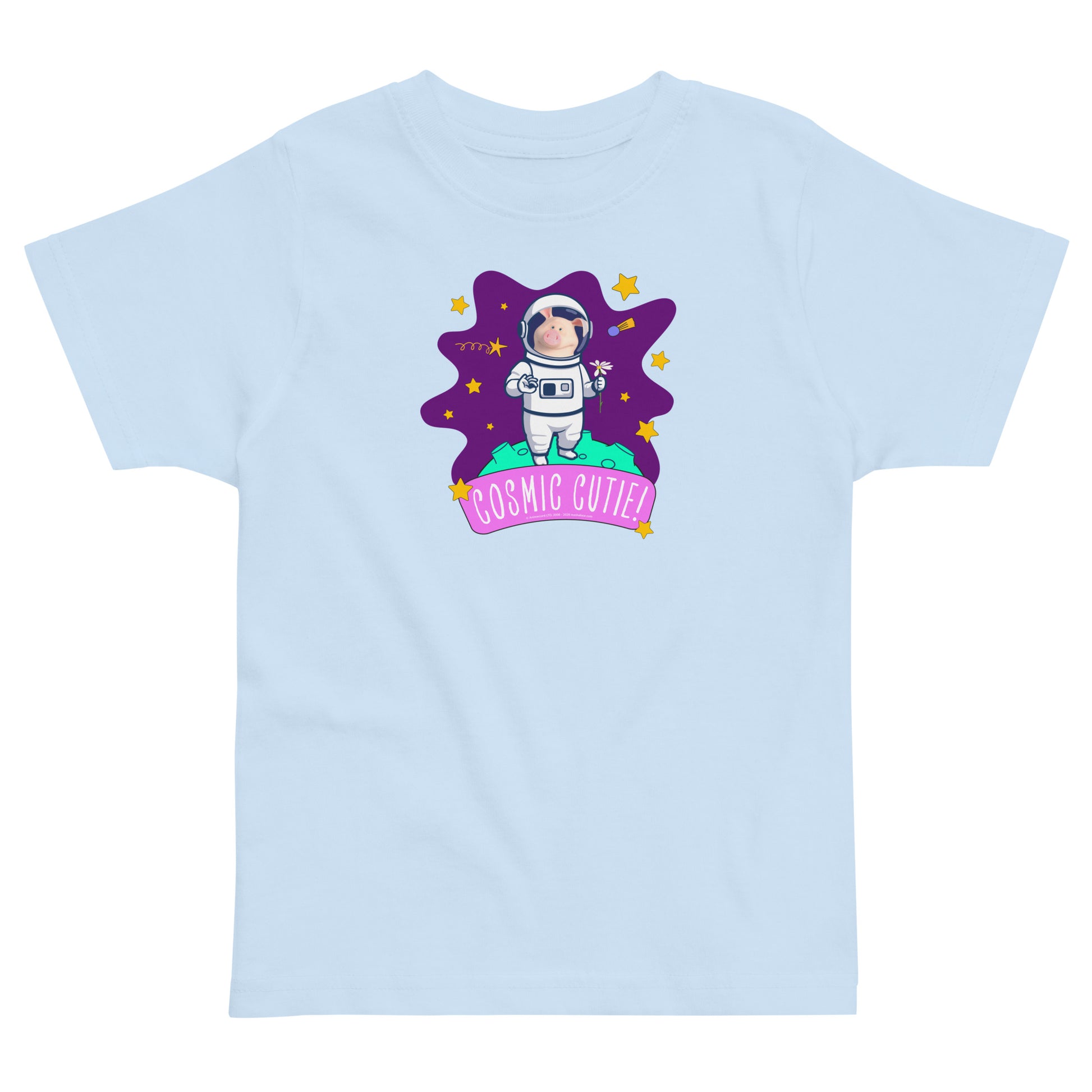 Masha and the Bear Friends Cosmic Cutie! Toddler jersey t-shirt Light Blue T-SHIRT