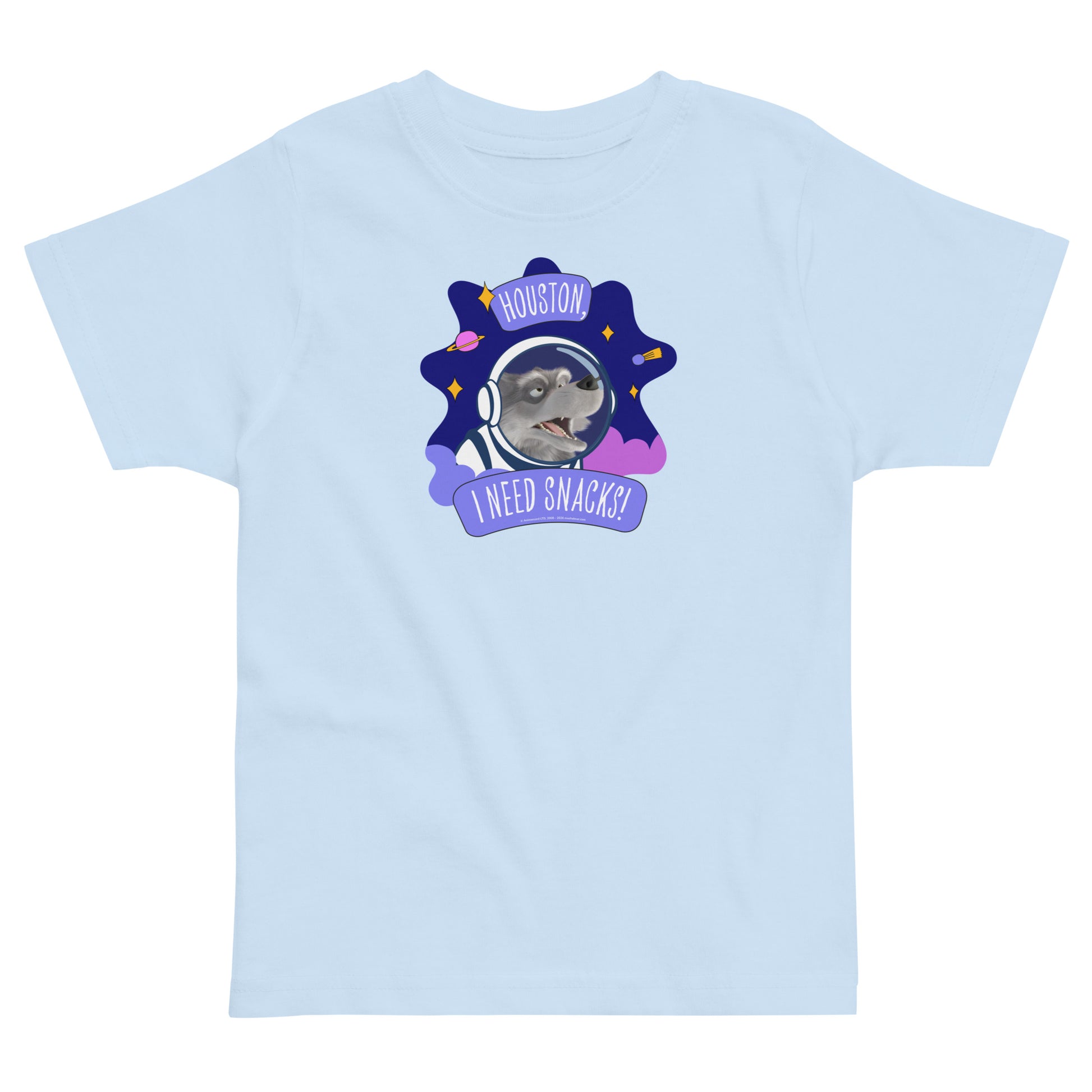 Masha and the Bear Friends I Need Snacks! Toddler jersey t-shirt Light Blue T-SHIRT
