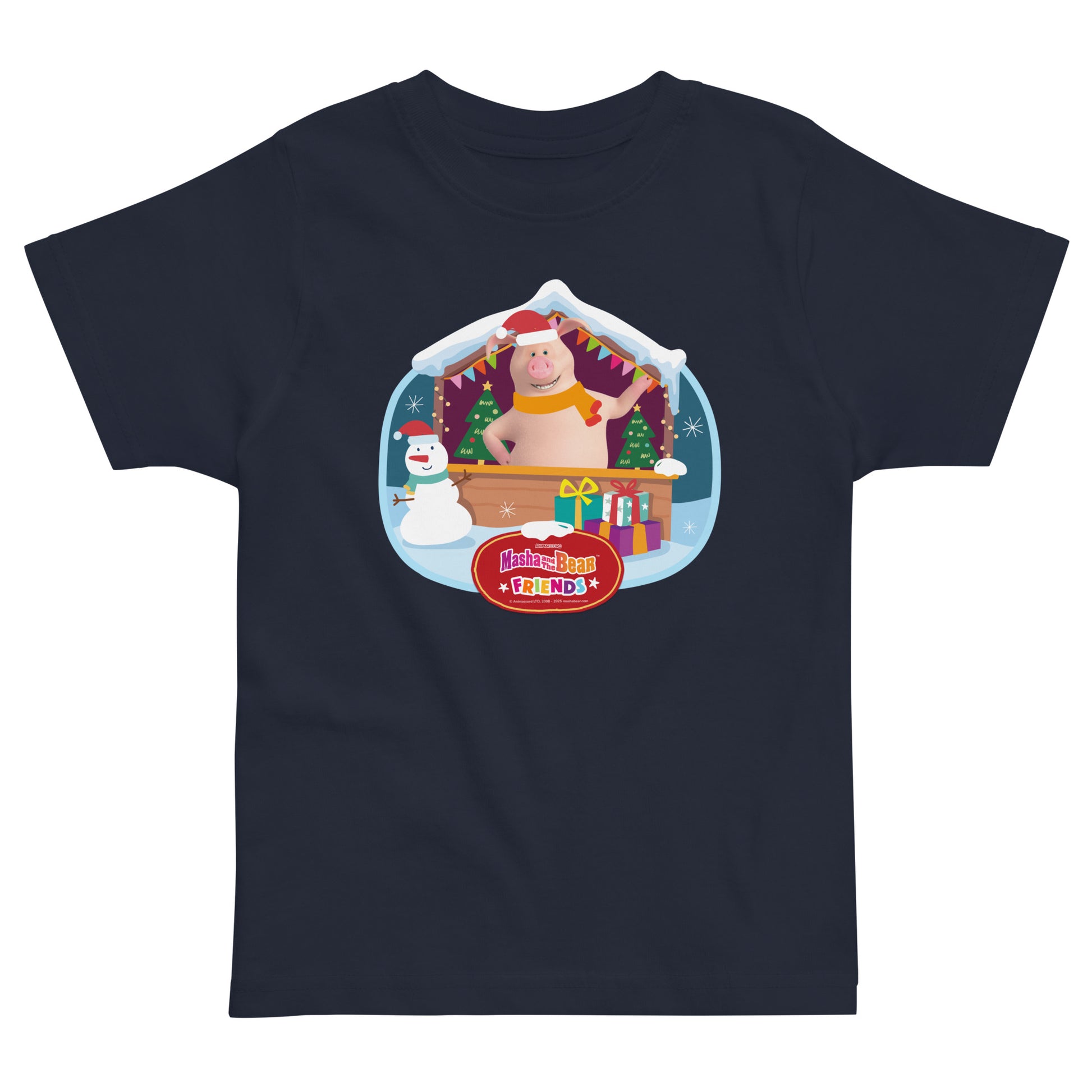 Masha and the Bear Friends Christmas Toddler Jersey T-shirt T-SHIRT