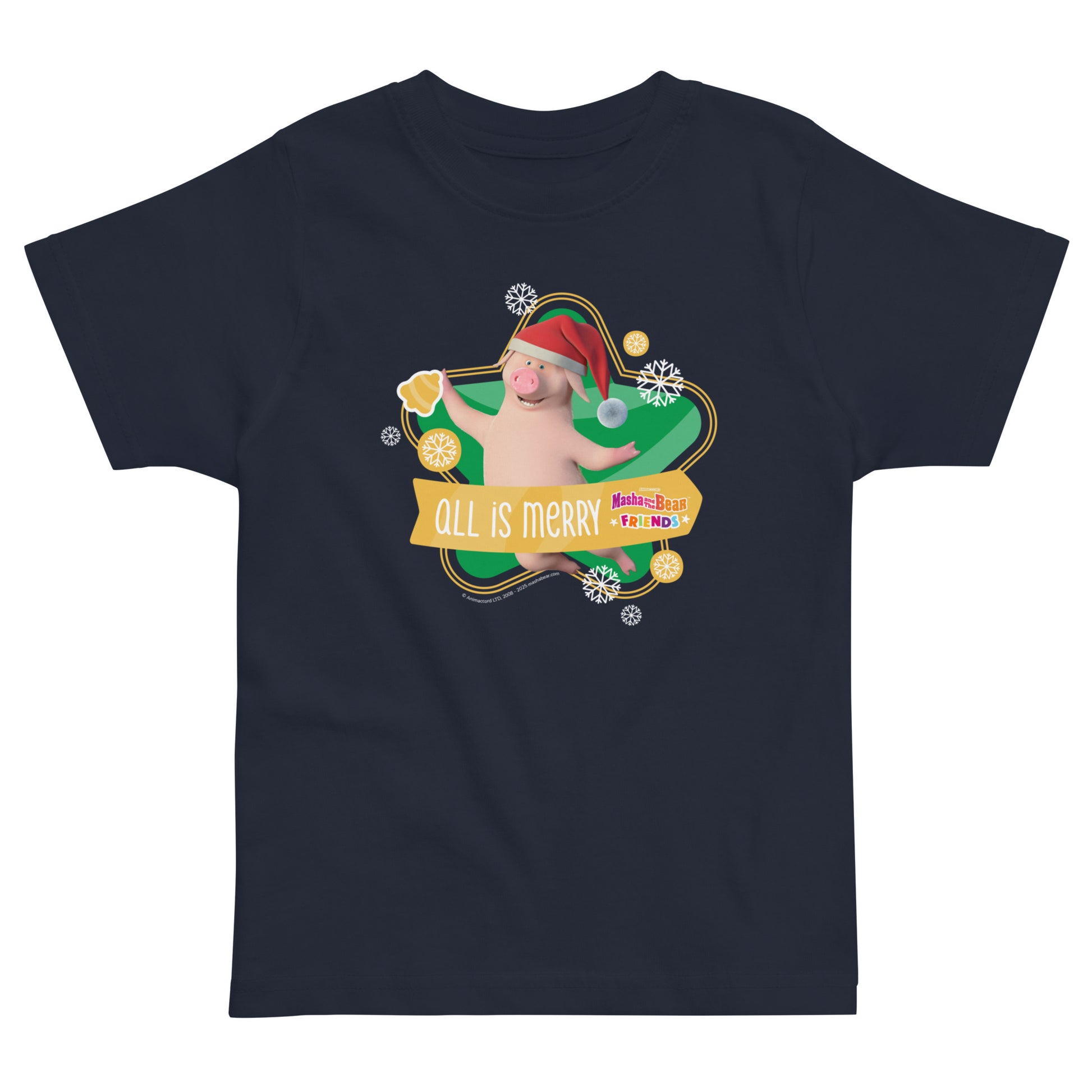 Masha and the Bear Friends Christmas Toddler Jersey T-shirt T-SHIRT