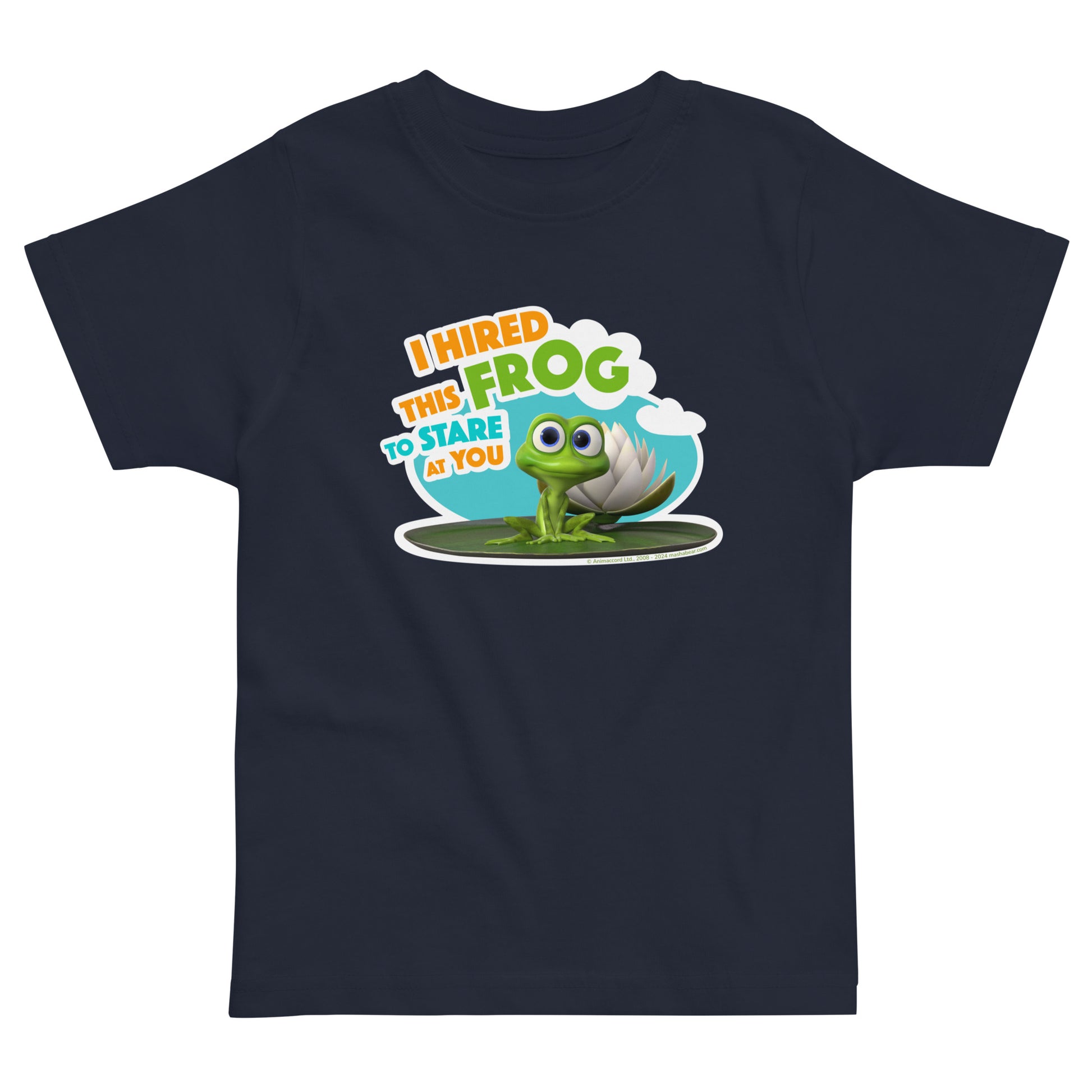 Masha and the Bear Friends: Swamp Squad Toddler jersey t-shirt Navy T-SHIRT