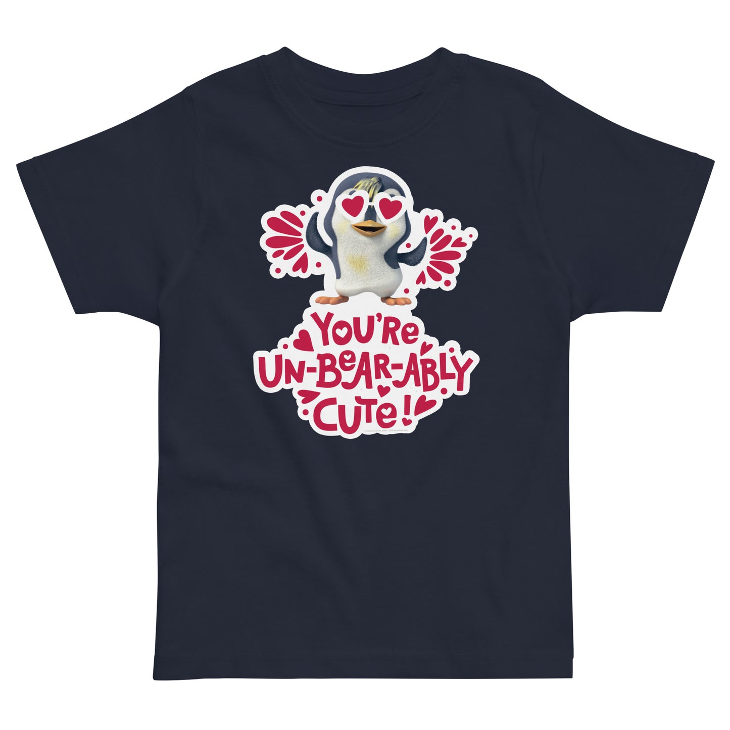 Masha and the Bear Friends Love Day Toddler jersey t-shirt Navy T-SHIRT