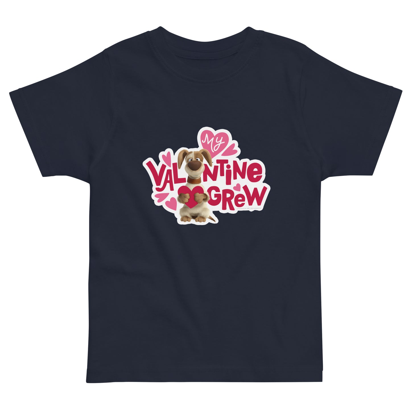 Masha and the Bear Friends Love Day Toddler jersey t-shirt Navy T-SHIRT