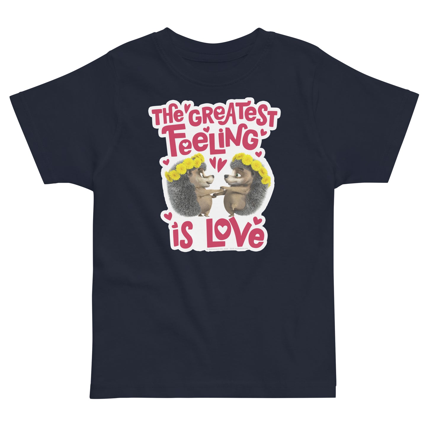Masha and the Bear Friends Love Day Toddler jersey t-shirt Navy T-SHIRT