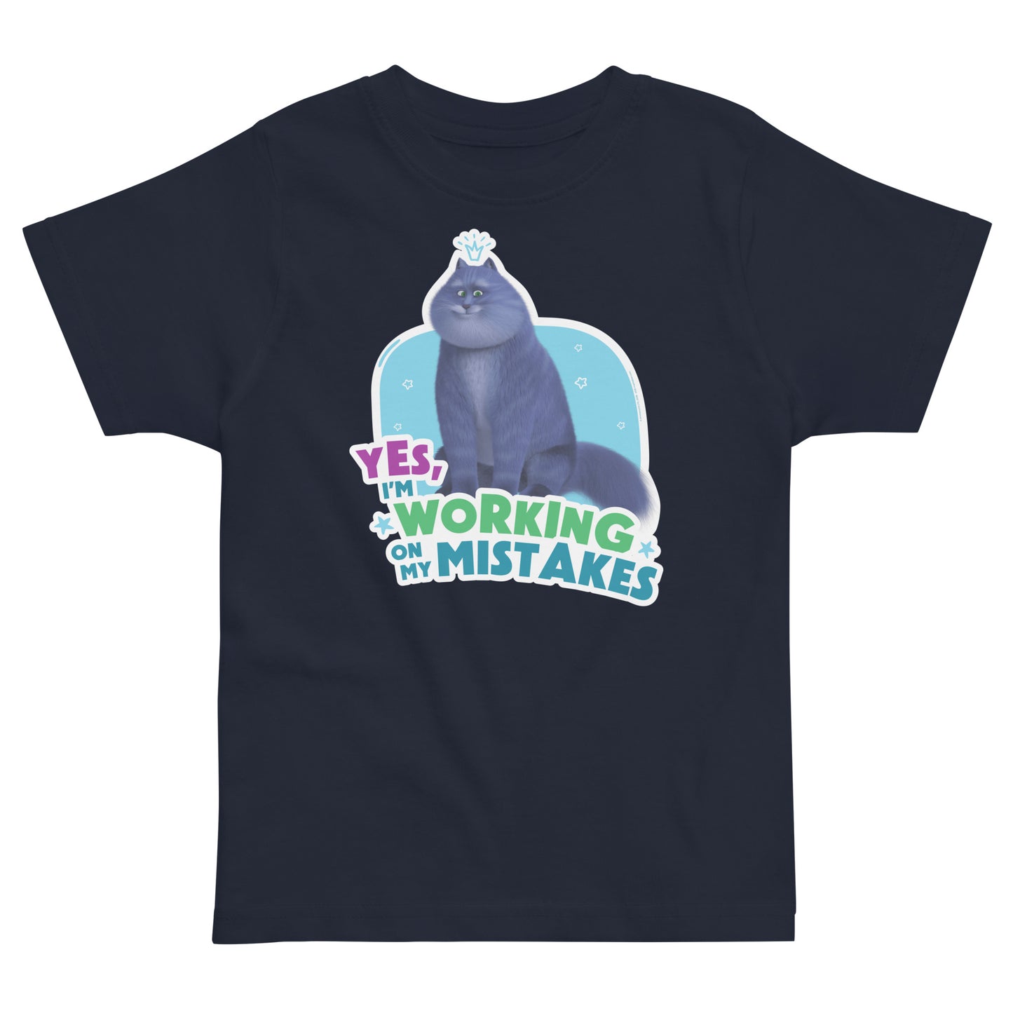 Masha and the Bear Friends: Cat Toddler jersey t-shirt Navy T-SHIRT