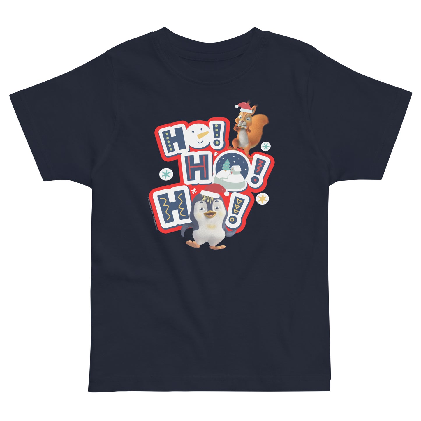 Masha and the Bear Friends Christmas Toddler Jersey T-shirt Navy T-SHIRT