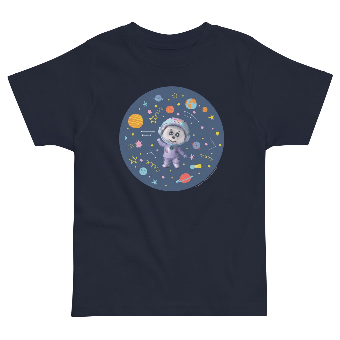Masha and The Bear Friends Cosmic Toddler Jersey T-shirt Navy T-SHIRT