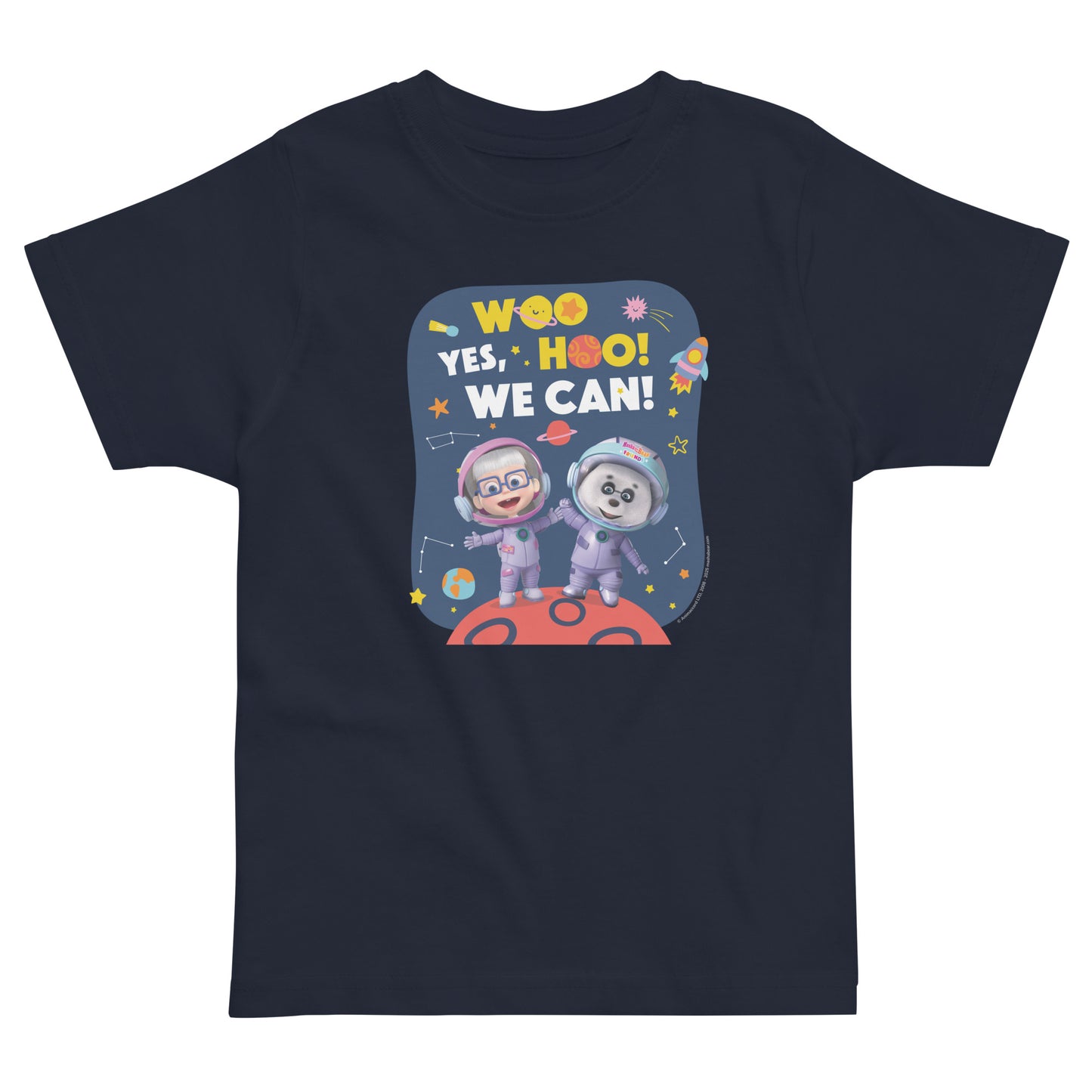 Masha and The Bear Friends Yes, We Can! #3 Toddler Jersey T-shirt Navy