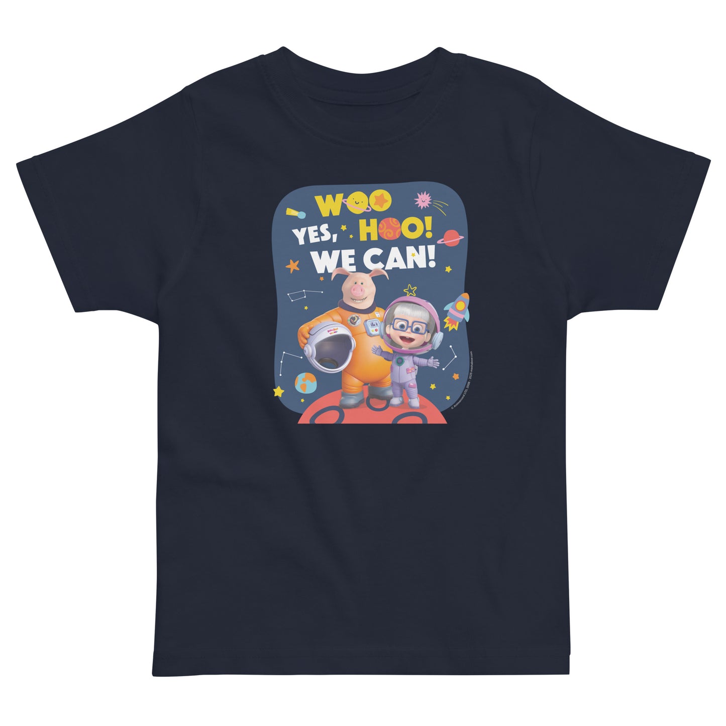 Masha and The Bear Friends Yes, We Can! #2 Toddler Jersey T-shirt Navy
